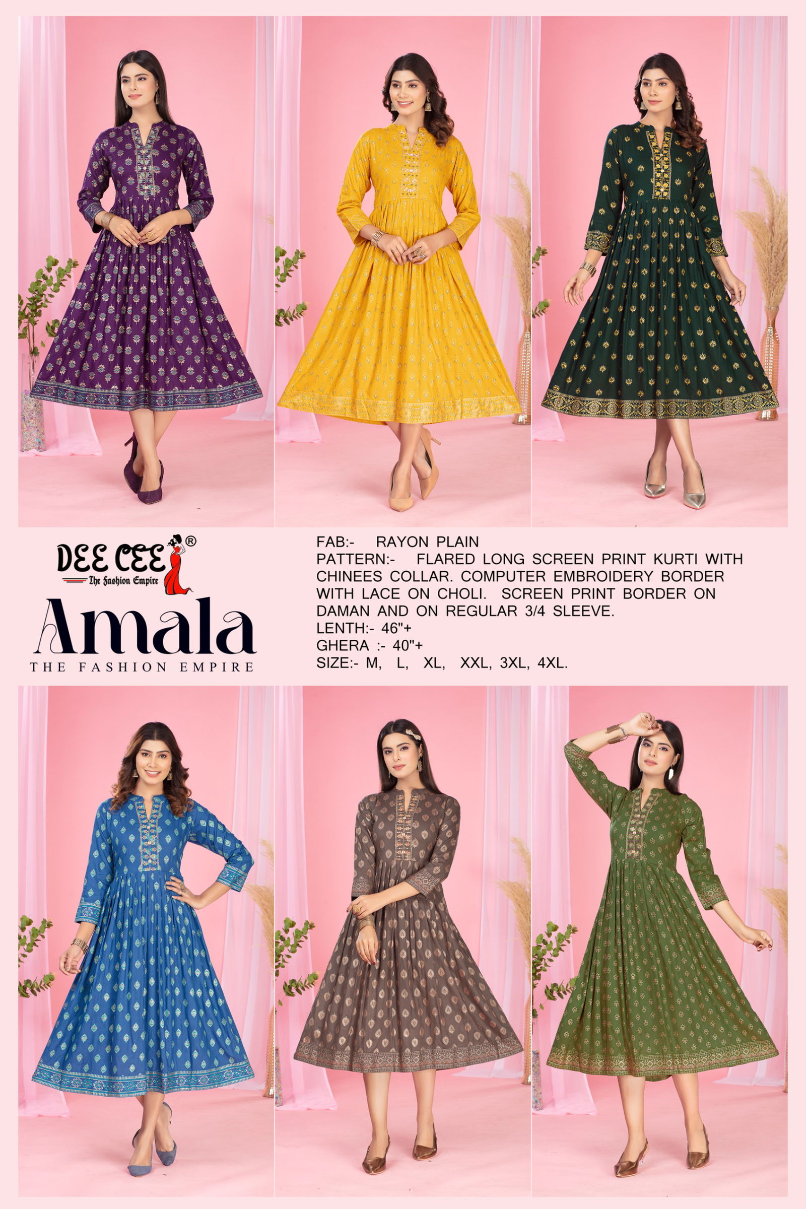 Amala By Deecee Casual Wear Fancy Rayon Kurtis Suppliers In India